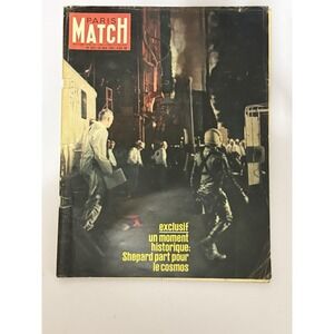 Paris Match No 632 May 20 1961 Alan Shepard Space Flight French Magazine VTG